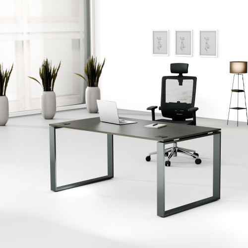 Aranżacja - Biurko MWB 1690 O | 160x90x74 | Creator, blat royal, stelaż antracyt