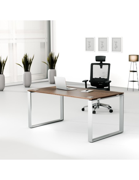 Aranżacja - Biurko MWB 1690 O | 160x90x74 | Creator, blat loft, stelaż metalik