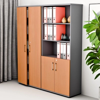 Zestaw wysokich szaf biurowych 5OH -... 2