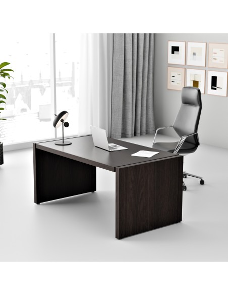 Biurko gabinetowe - MFB 1690 | Fundamental, kolor wenge