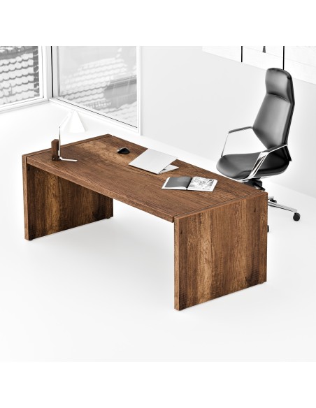 Biurko gabinetowe -  MFB 2090 | Fundamental, kolor loft