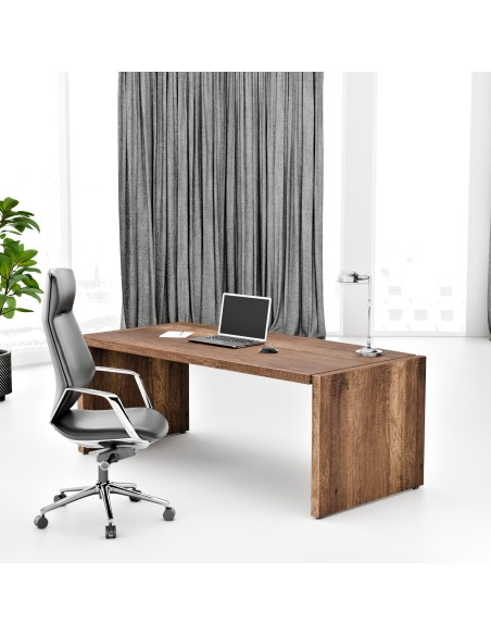 Biurko do gabinetu - MFB 2090 Z | Fundamental, kolor loft