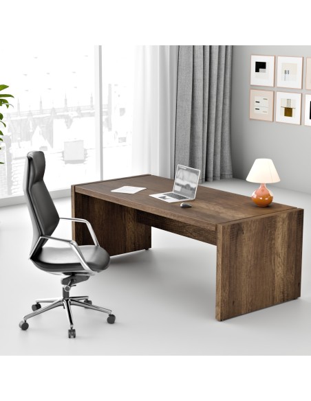 Biurko gabinetowe -  MFB 2090 B | Fundamental, kolor loft