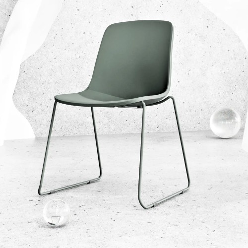 Krzesło konferencyjne Visit One - Abstrakcja, kolor zielony