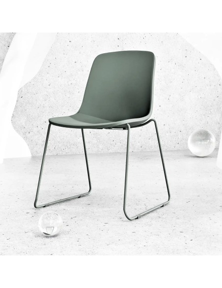 Krzesło konferencyjne Visit One - Abstrakcja, kolor zielony