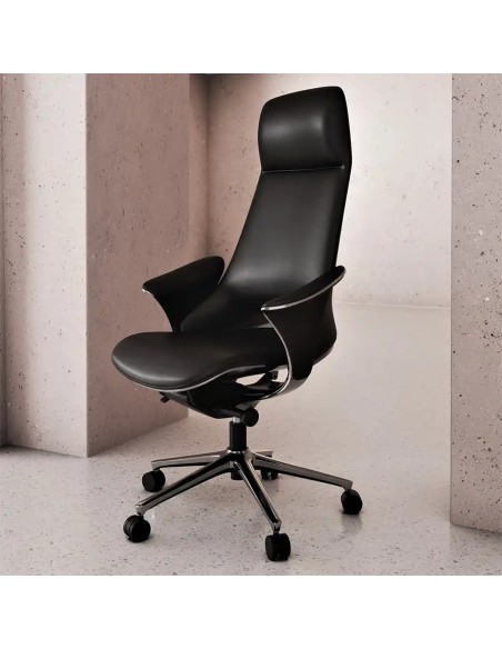 Fotel skórzany gabinetowy TOP TWO - Abstrakcja