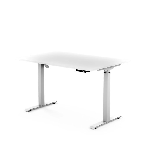 Biurko elektryczne PRO 120X70, blat biały, stelaż biały