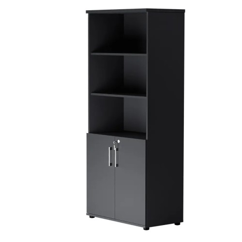 Dwudrzwiowa szafa półotwarta MP 582 5OH – nowoczesna i stylowa | Premium