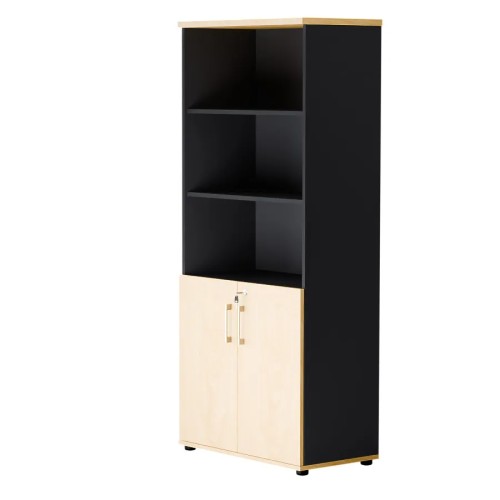 Dwudrzwiowa szafa półotwarta MP 582 5OH – nowoczesna i stylowa | Premium