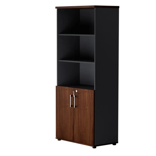 Dwudrzwiowa szafa półotwarta MP 582 5OH – nowoczesna i stylowa | Premium