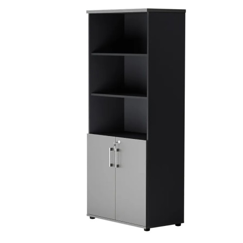 Dwudrzwiowa szafa półotwarta MP 582 5OH – nowoczesna i stylowa | Premium