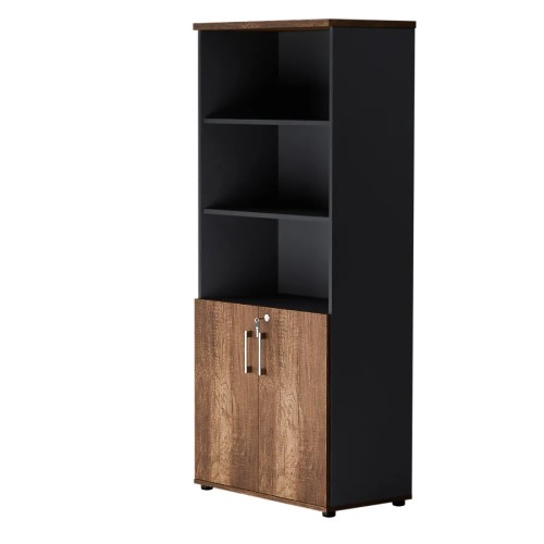 Dwudrzwiowa szafa półotwarta MP 582 5OH – nowoczesna i stylowa | Premium