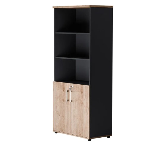 Dwudrzwiowa szafa półotwarta MP 582 5OH – nowoczesna i stylowa | Premium