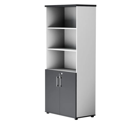 Dwudrzwiowa szafa półotwarta MP 582 5OH – nowoczesna i stylowa | Premium