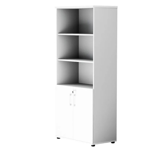 Dwudrzwiowa szafa półotwarta MP 582 5OH – nowoczesna i stylowa | Premium