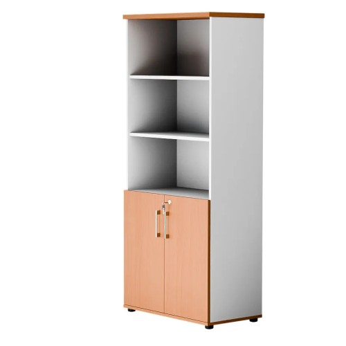 Dwudrzwiowa szafa półotwarta MP 582 5OH – nowoczesna i stylowa | Premium