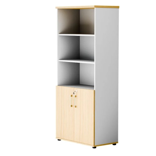 Dwudrzwiowa szafa półotwarta MP 582 5OH – nowoczesna i stylowa | Premium