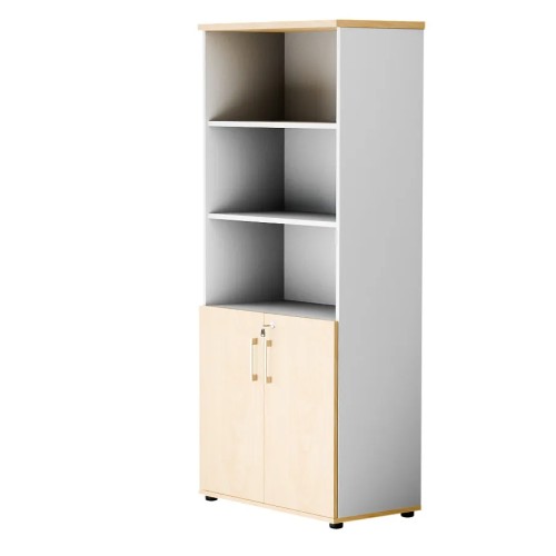 Dwudrzwiowa szafa półotwarta MP 582 5OH – nowoczesna i stylowa | Premium