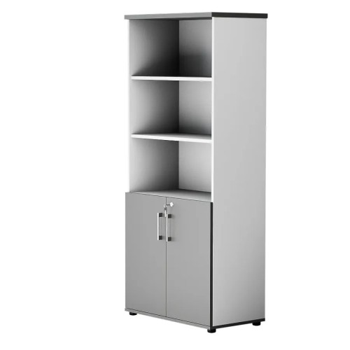 Dwudrzwiowa szafa półotwarta MP 582 5OH – nowoczesna i stylowa | Premium