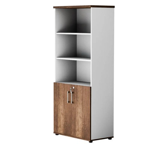 Dwudrzwiowa szafa półotwarta MP 582 5OH – nowoczesna i stylowa | Premium