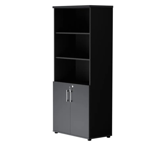 Dwudrzwiowa szafa półotwarta MP 582 5OH – nowoczesna i stylowa | Premium