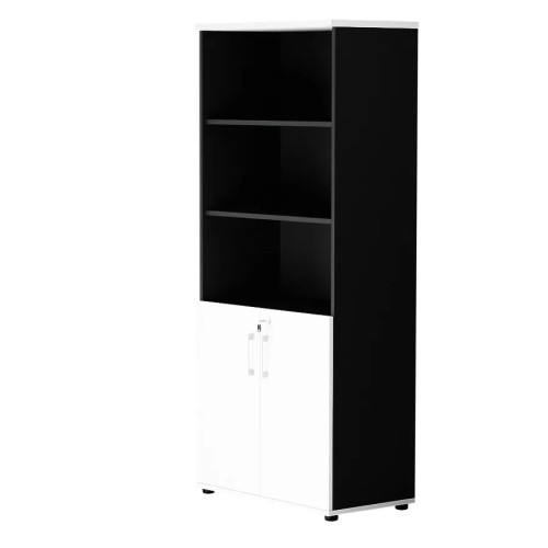 Dwudrzwiowa szafa półotwarta MP 582 5OH – nowoczesna i stylowa | Premium