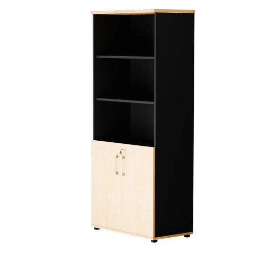 Dwudrzwiowa szafa półotwarta MP 582 5OH – nowoczesna i stylowa | Premium