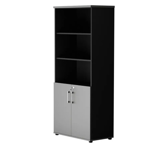 Dwudrzwiowa szafa półotwarta MP 582 5OH – nowoczesna i stylowa | Premium