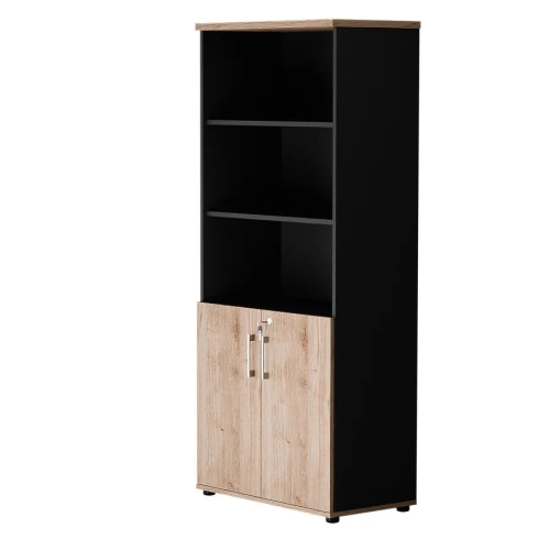 Dwudrzwiowa szafa półotwarta MP 582 5OH – nowoczesna i stylowa | Premium