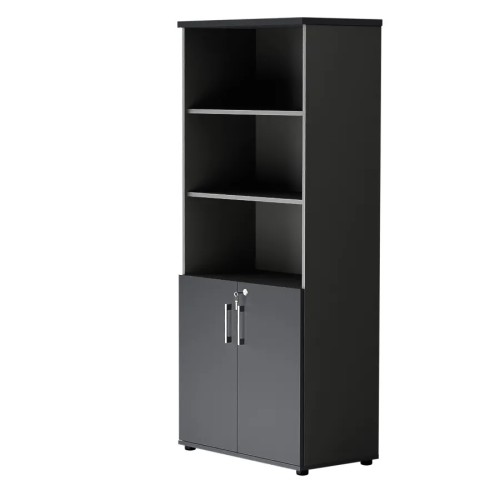 Dwudrzwiowa szafa półotwarta MP 582 5OH – nowoczesna i stylowa | Premium