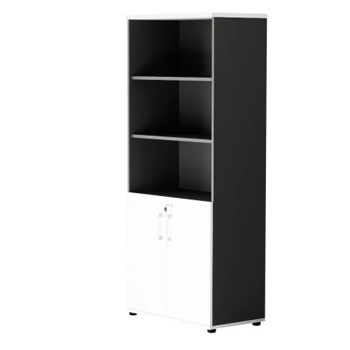 Dwudrzwiowa szafa półotwarta MP 582 5OH – nowoczesna i stylowa | Premium