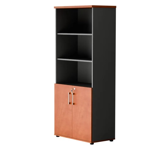 Dwudrzwiowa szafa półotwarta MP 582 5OH – nowoczesna i stylowa | Premium