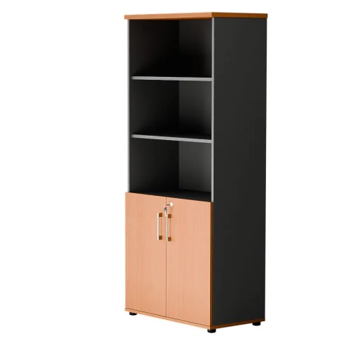 Dwudrzwiowa szafa półotwarta MP 582 5OH – nowoczesna i stylowa | Premium