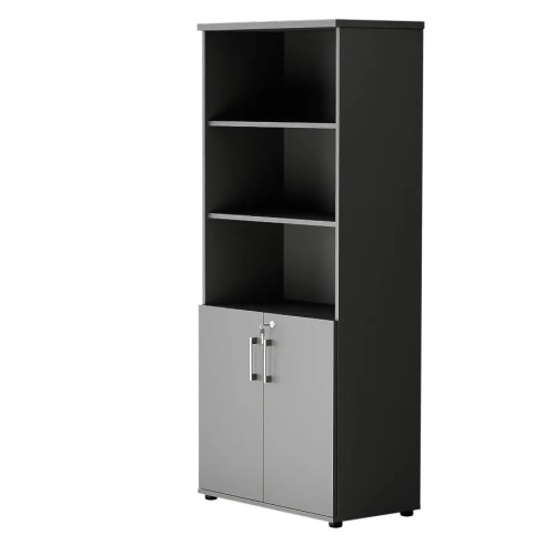 Dwudrzwiowa szafa półotwarta MP 582 5OH – nowoczesna i stylowa | Premium