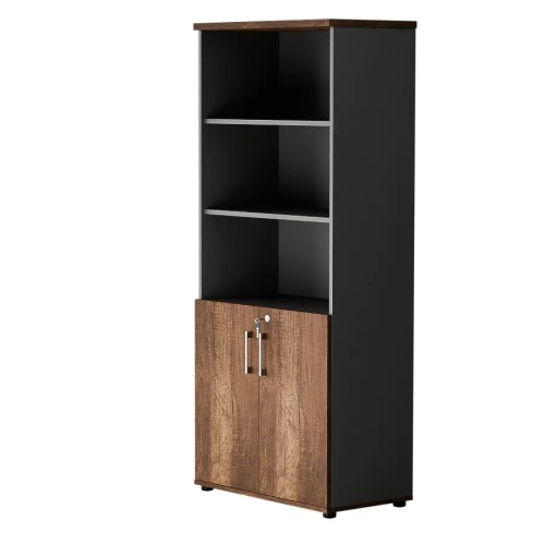 Dwudrzwiowa szafa półotwarta MP 582 5OH – nowoczesna i stylowa | Premium