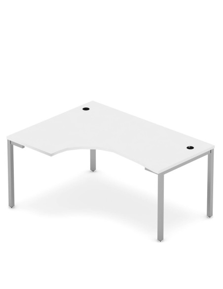 Biurko MMB 14 C L, Modern, 140 x 60/120/80 x 75 | Azco