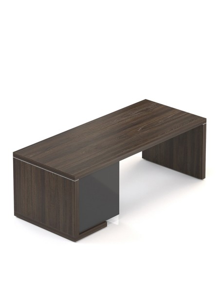 Biurko gabinetowe z kontenerkiem MLB 2085 L Lineart | 200 x 85 x 75 | Azco